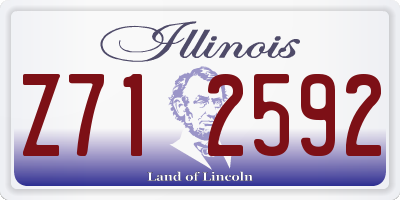 IL license plate Z712592