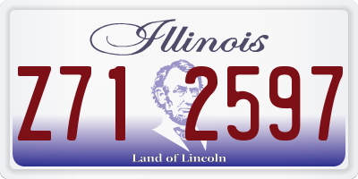 IL license plate Z712597