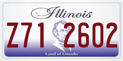 IL license plate Z712602