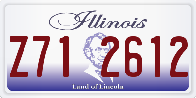 IL license plate Z712612