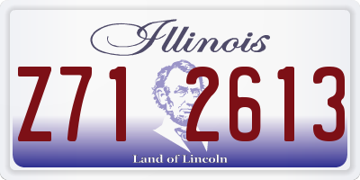 IL license plate Z712613