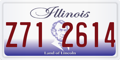IL license plate Z712614
