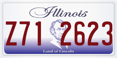 IL license plate Z712623