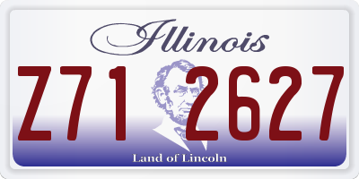 IL license plate Z712627