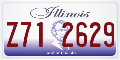 IL license plate Z712629