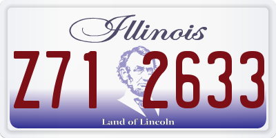 IL license plate Z712633