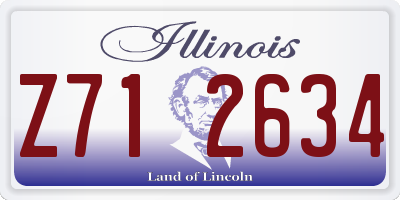 IL license plate Z712634