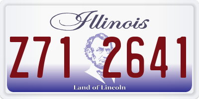 IL license plate Z712641