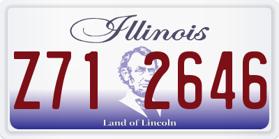 IL license plate Z712646