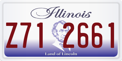 IL license plate Z712661