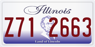 IL license plate Z712663