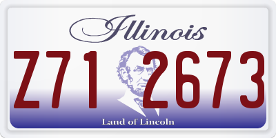 IL license plate Z712673