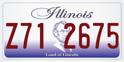 IL license plate Z712675