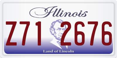 IL license plate Z712676