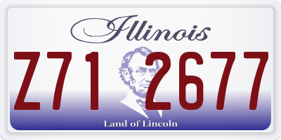 IL license plate Z712677