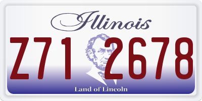 IL license plate Z712678