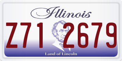 IL license plate Z712679