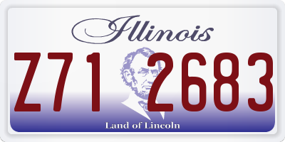 IL license plate Z712683