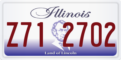 IL license plate Z712702