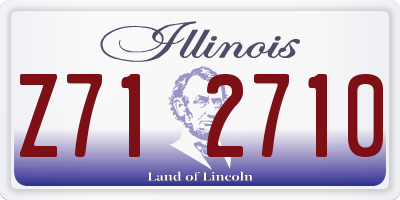 IL license plate Z712710