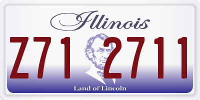 IL license plate Z712711