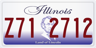 IL license plate Z712712