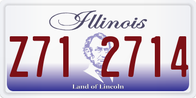 IL license plate Z712714