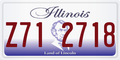 IL license plate Z712718