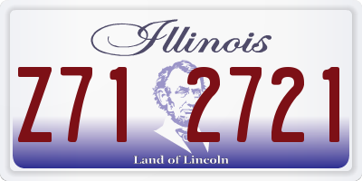 IL license plate Z712721