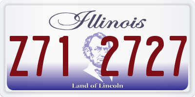 IL license plate Z712727