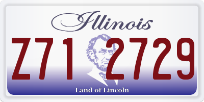 IL license plate Z712729