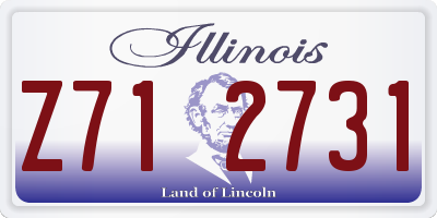 IL license plate Z712731