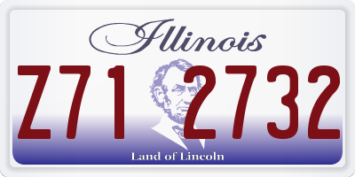 IL license plate Z712732