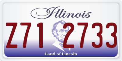 IL license plate Z712733