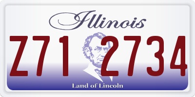 IL license plate Z712734