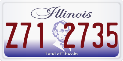 IL license plate Z712735