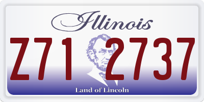 IL license plate Z712737