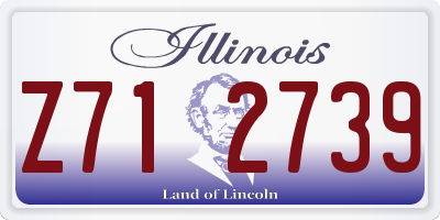 IL license plate Z712739