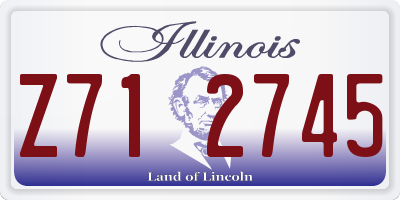 IL license plate Z712745