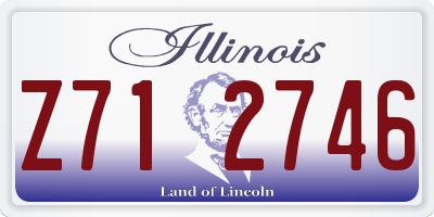 IL license plate Z712746
