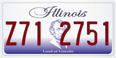 IL license plate Z712751