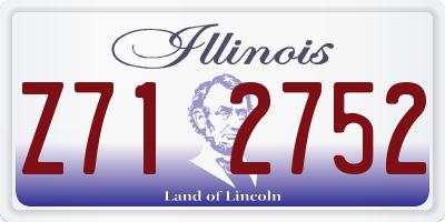 IL license plate Z712752