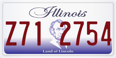 IL license plate Z712754