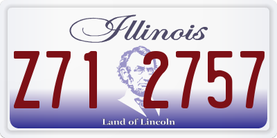 IL license plate Z712757