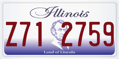 IL license plate Z712759