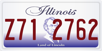 IL license plate Z712762