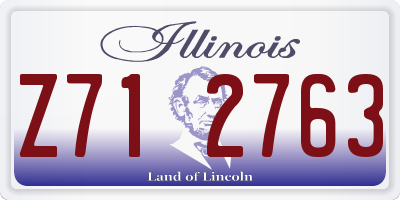 IL license plate Z712763
