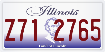 IL license plate Z712765