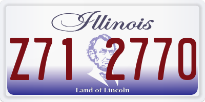 IL license plate Z712770