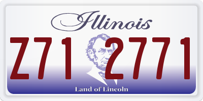 IL license plate Z712771